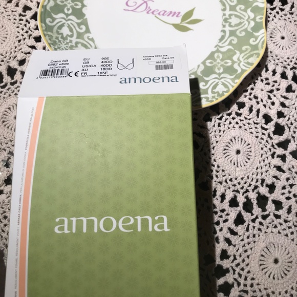 Amoena Dana 0862 White Sexy Camisole Bra NWT 40DD - Picture 5 of 5